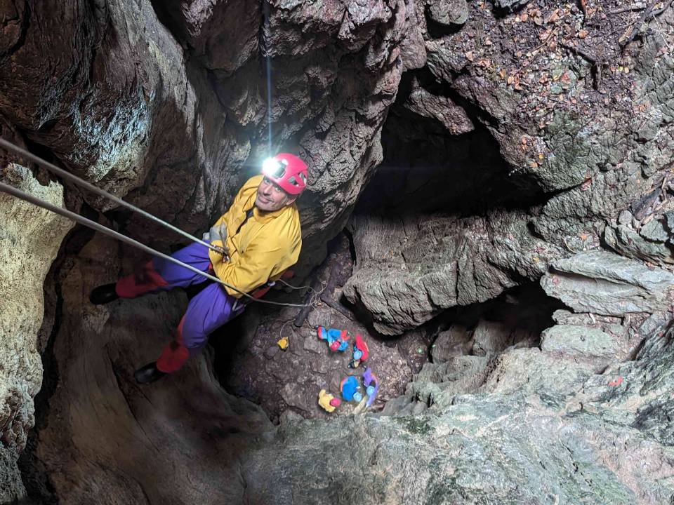 Spéléo sportive de la traversée Hayau