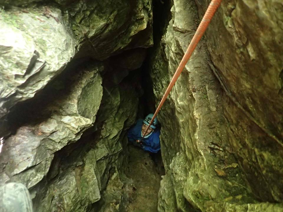 spéléo sportive traversée Espiaube